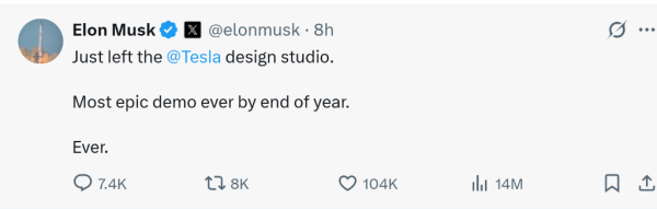 牛达人配资 下一代擎天柱要来了？马斯克：年底会有“史诗级震撼”的演示