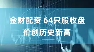 金财配资 64只股收盘价创历史新高