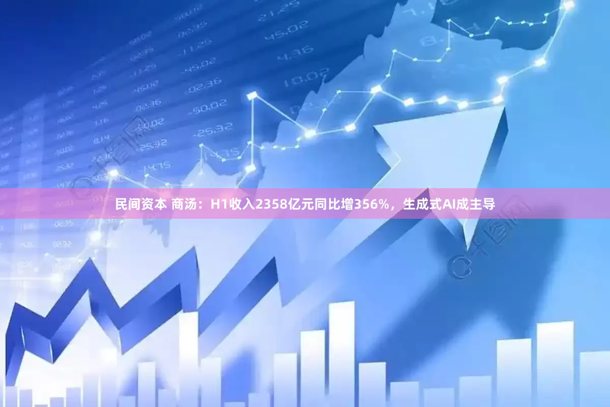 民间资本 商汤：H1收入2358亿元同比增356%，生成式AI成主导